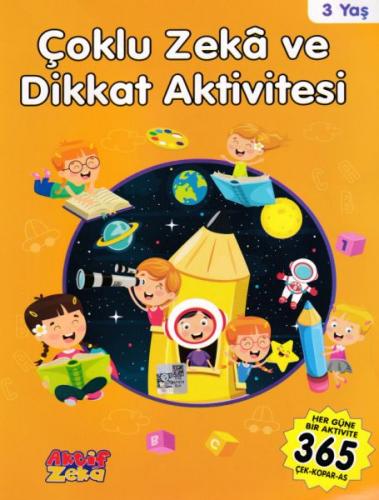 3 Yaş Çoklu Zeka ve Dikkat Aktivitesi - Turuncu Kitap