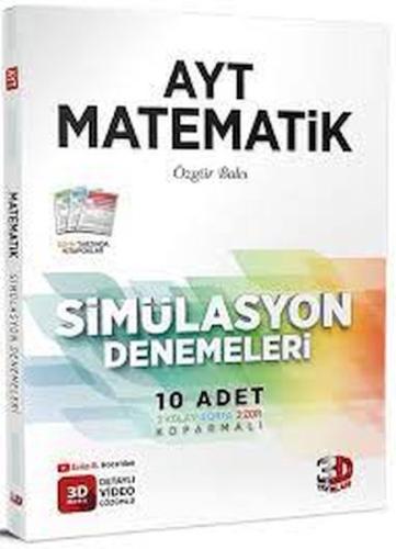 3D AYT Matematik 10 lu Simülasyon Denemeleri Video Çözümlü (Yeni)