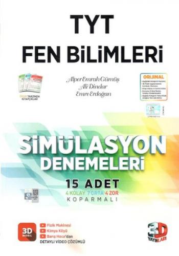 3D TYT Fen Bilimleri Tamamı Video Çözümlü Simülasyon Denemeleri (Yeni)