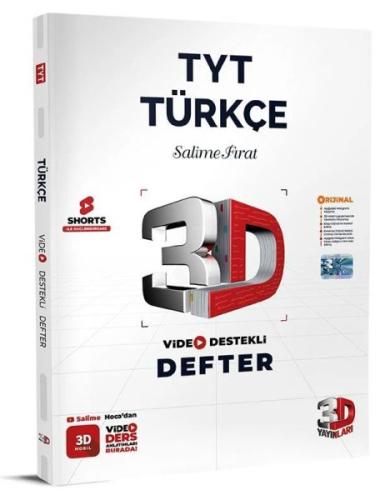 3D Yayınları TYT Türkçe Video Destekli Defter