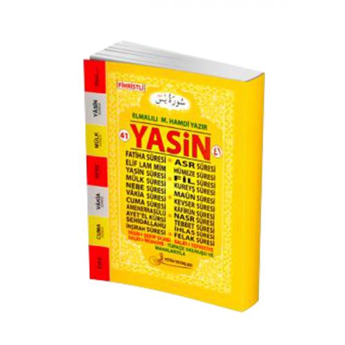 41 Yasin Fihristli (Karşılıklı Türkçeli - Çanta Boy) Kod:F020