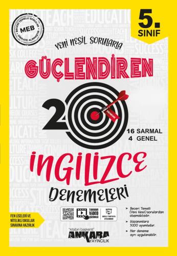 5.SINIF İNGİLİZCE GÜÇLENDİREN DENEMELERİ (20 ADET)