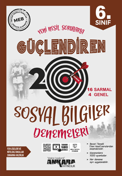 6. SINIF SOSYAL BİLGİLER GÜÇLENDİREN DENEMELERİ (20 ADET)