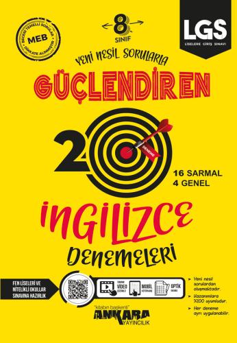 8.SINIF İNGİLİZCE GÜÇLENDİREN DENEMELERİ (20 ADET)