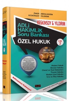 Adli Hakimlik Soru Bankası Cilt 2 (Özel Hukuk)