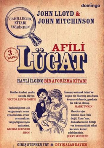 Afili Lügat (Ciltsiz) Hayli İlginç Bir Aforizma Kitabı