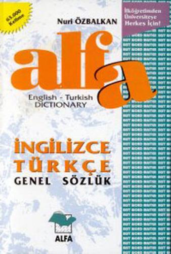 Alfa Genel Sözlük İngilizce-Türkçe 63.000 kelimelik