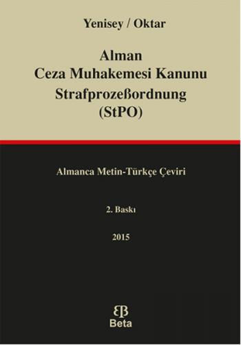 Alman Ceza Muhakemesi Kanunu StrafprozeBordnung StPO