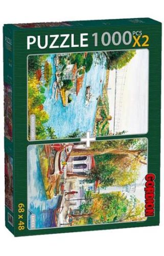 Anadolu Sahili + Kanlıca / 2x1000 Parça Puzzle (40148)