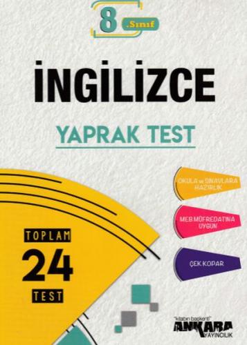 Ankara 8. Sınıf İngilizce Yaprak Test (Yeni)