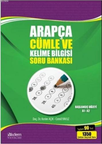 Arapça Cümle ve Kelime Bilgisi Soru Bankası; Başlangıç Düzeyi A1-A2