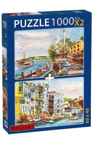 Beyler Beyi + Arnavutköy Sahili / 2x1000 Parça Puzzle (40149)