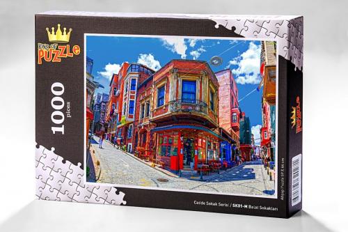 Cadde Sokak Serisi - Balat Sokakları - İstanbul (1000 Parça Puzzle) SK