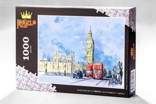 Cadde Sokak Serisi - Londra Caddeleri - İngiltere (100 Parça Puzzle) S