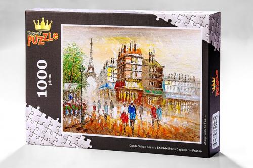 Cadde Sokak Serisi - Paris Caddeleri - Fransa (1000 Parça Puzzle) SK05