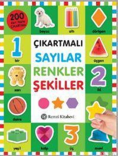 Çıkartmalı Sayılar Renkler Şekiller