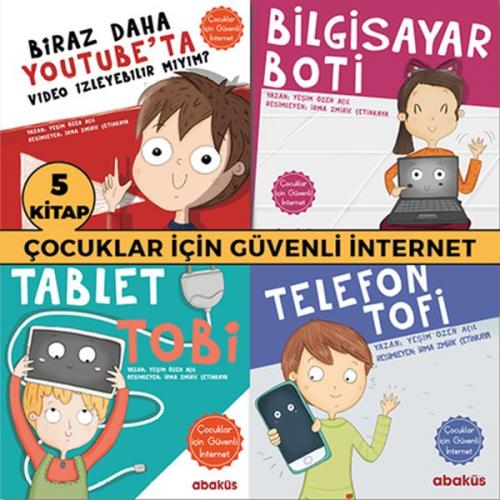 Çocuklar İçin Güvenli İnternet Seti - 5 Kitap Takım