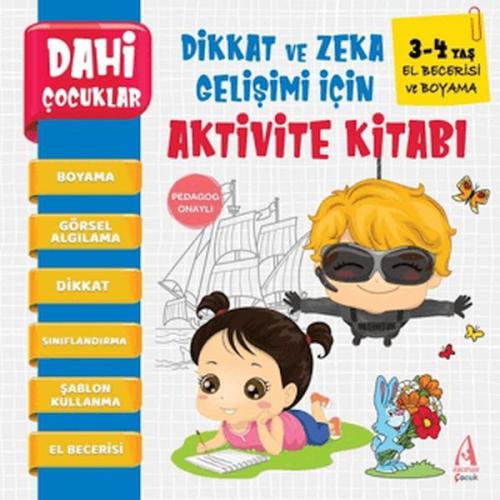 Dahi Çocuklar El Berecerisi Ve Boyama Dikkat ve Zeka Gelişimi İçin Akt