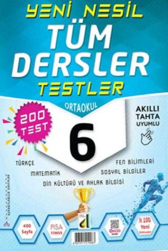 Damla Yeni Nesil Tüm Dersler Testler-6. Sınıf