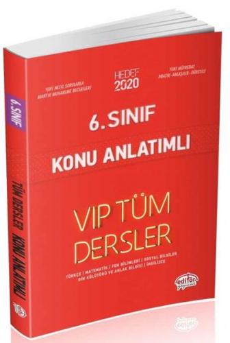 Editör 6. Sınıf VIP Tüm Dersler Konu Anlatımlı Kırmızı Kitap (Yeni)