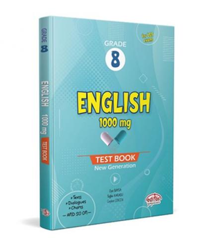 Editör 8 Grade English 1000 mg Test Book