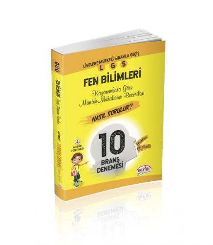 Editör 8. Sınıf LGS Tamamı Çözümlü Fen Bilimleri 10 Deneme