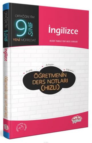 Editör 9. Sınıf İngilizce Öğretmenin Ders Notları (Hızlı)