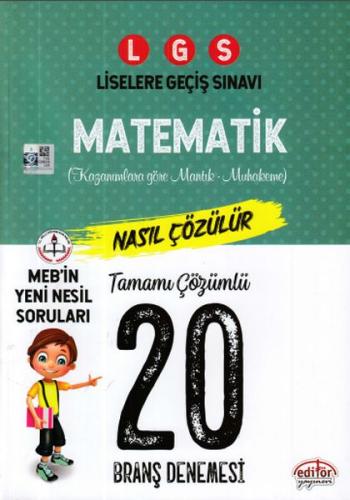 Editör LGS Matematik Çözümlü 20 Branş Denemesi (Yeni)