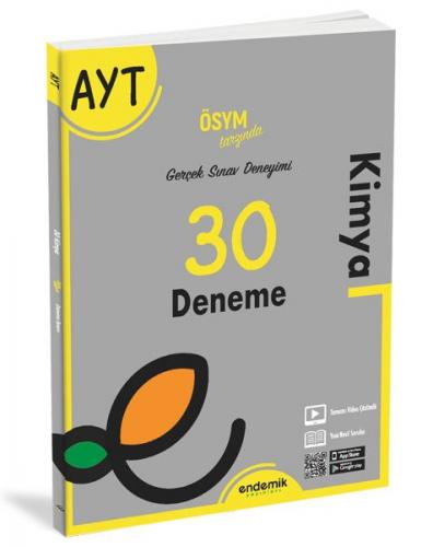 Endemik AYT Kimya 30 Deneme Sınavı