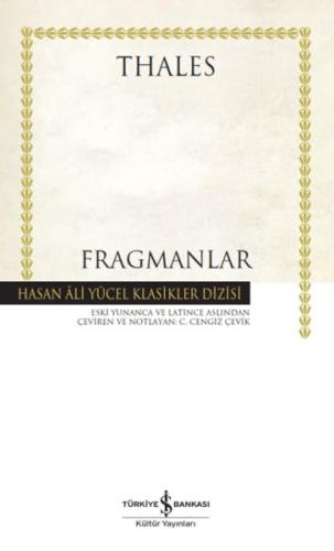 Fragmanlar - Hasan Ali Yücel Klasikleri (Ciltli)