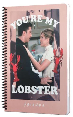 Friends You're My Lobster Spiralli Defter Pembe