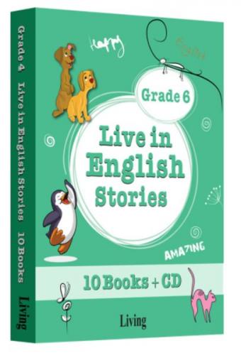 Grade 6 - Live in English Stories (10 Books - CD)