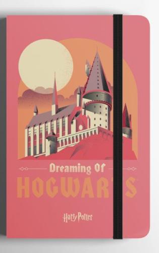 Harry Potter Sert Kapak Mini Defter Hogwarts Pembe