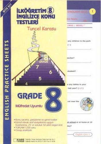 İköğretim-8 İngilizce Konu Testleri / English Practice Sheets