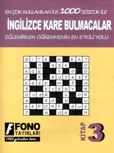 İngilizce Kare Bulmacalar 3