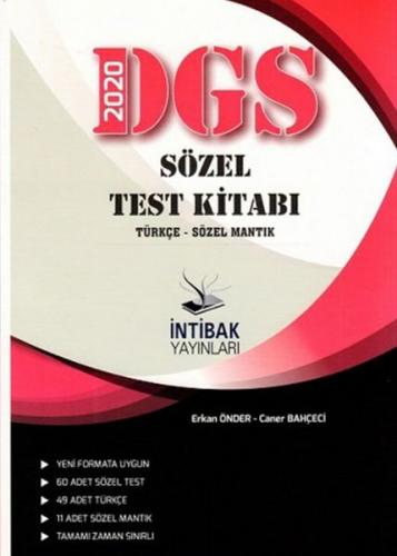 İnitbak 2020 DGS Sözel Test Kitabı Türkçe-Sözel Mantık (Yeni)