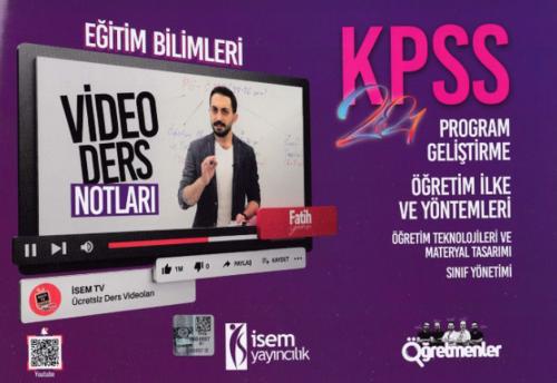 İsem 2021 KPSS Eğitim Bilimleri Program Geliştirme Öğretim İlke ve Yön