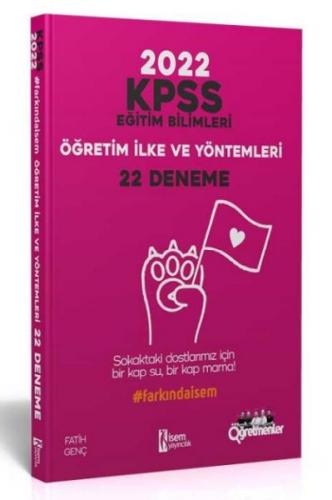 İsem 2022 KPSS Eğitim Bilimleri Öğretim İlke ve Yöntemleri 22 Deneme