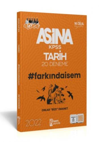 İsem Yayıncılık 2022 Aşina Farkındaİsem KPSS Tarih 20 Deneme