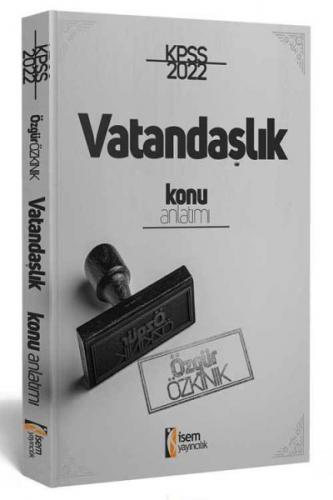 İsem Yayıncılık 2022 KPSS Vatandaşlık Konu Anlatımı