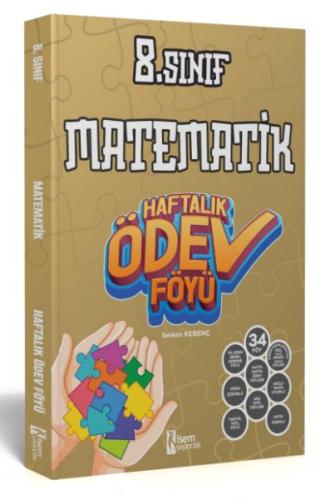 İsem Yayıncılık 2024 8.Sınıf Matematik Haftalık Ödev Föyü