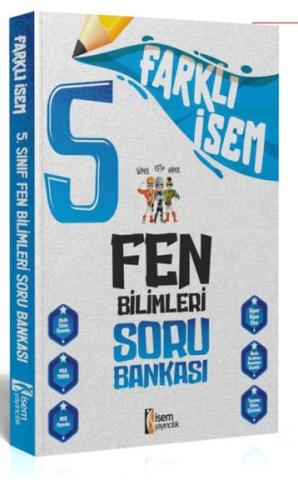 İsem Yayıncılık 2024 Farklı İsem 5.Sınıf Fen Bilimleri Soru Bankası