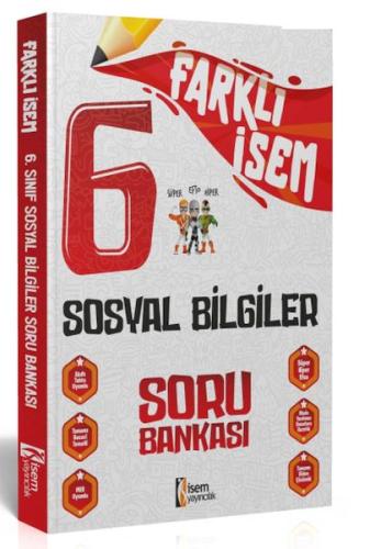 İsem Yayıncılık 2024 Farklı İsem 6.Sınıf Sosyal Bilgiler Soru Bankası