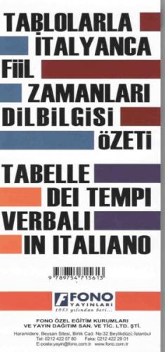 İtalyanca Fiil Zamanları ve Dilbilgisi Tablosu