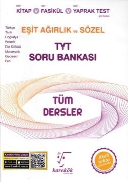 Karekök TYT Tüm Dersler Eşit Ağırlık ve Sözel Soru Bankası (Yeni)