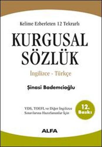 Kelime Ezberleten 12 Tekrarlı Kurgusal Sözlük İngilizce-Türkçe