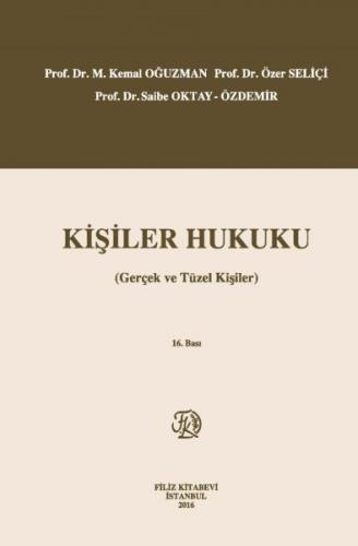 Kişiler Hukuku (Gerçek ve Tüzel Kişiler) (Ciltli)