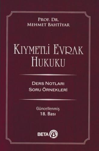 Kıymetli Evrak Hukuku - Ders Notları Soru Örnekleri