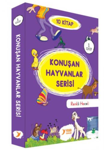 Konuşan Hayvanlar Serisi 1. Sınıf Renkli Heceli 10 Kitap