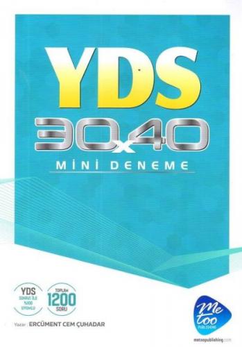 Me Too Publishing YDS 30x40 Mini Deneme